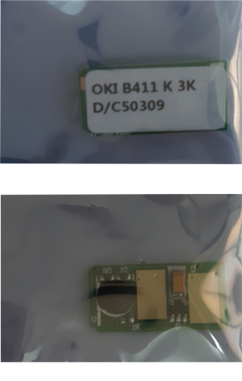 Chip mực máy in OKI B411